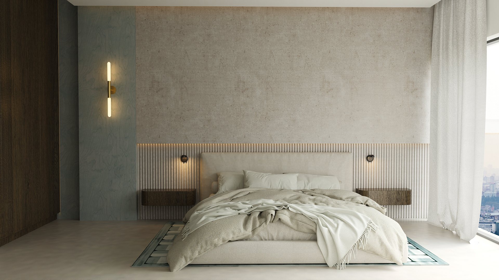 Elegancka klimatyczna sypialnia Olszynki Park